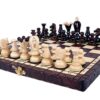 Petit Ensemble d'Échecs en Bois – Échiquier Pliable avec Compartiments de Rangement