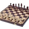 Jeu d’Échecs Pliant en Bois - Échiquier avec Rangement Intégré