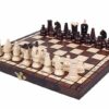 Jeu d’Échecs Pliant en Bois - Échiquier Compact 31 cm avec Rangement