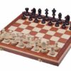 Jeu d’Échecs Staunton Taille 7 - Échiquier Pliant 50 cm avec Rangement en Bois