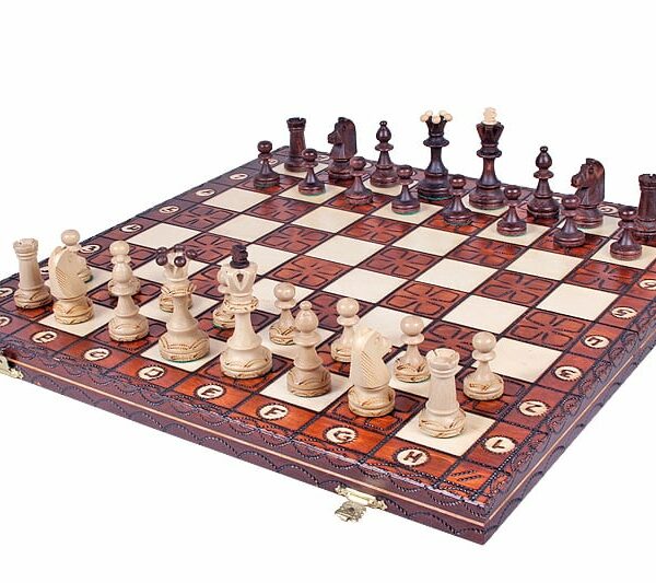 Jeu d’Échecs Pliant en Bois - Échiquier avec Rangement Individuel