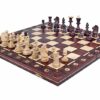 Ensemble d'Échecs en Bois Lesté – Échiquier Pliant avec Compartiment de Rangement