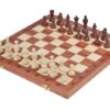 Jeu d’Échecs Pliant en Bois - Échiquier Alphanumérique avec Rangement