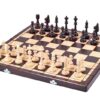 Ensemble de Jeu d'Échecs en Bois – Design Élégant avec Échiquier Pliant