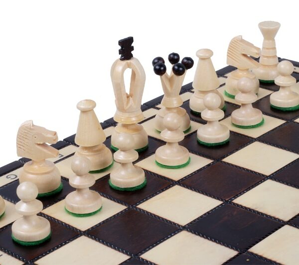 Ensemble de Jeu d'Échecs en Bois Pliable – Pratique et Élégant