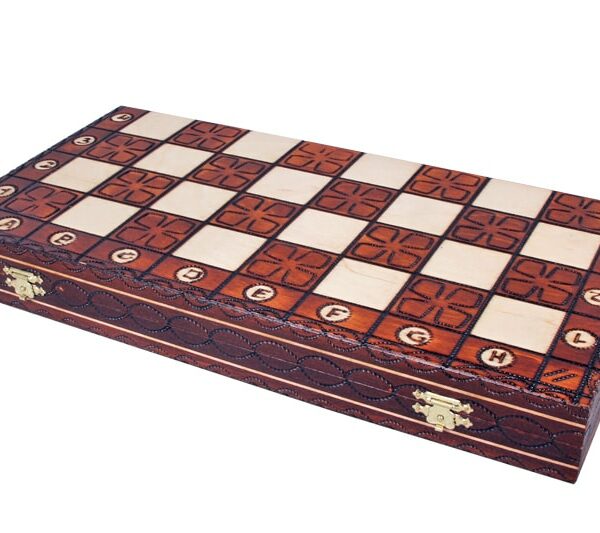 Jeu d’Échecs Pliant en Bois - Échiquier avec Rangement Individuel