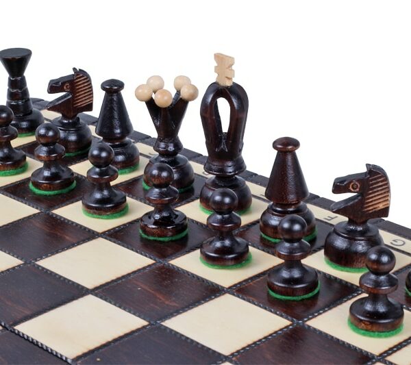 Ensemble de Jeu d'Échecs en Bois Pliable – Pratique et Élégant