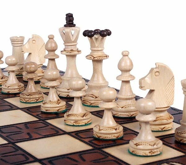 Jeu d’Échecs Pliant en Bois - Échiquier avec Rangement Individuel