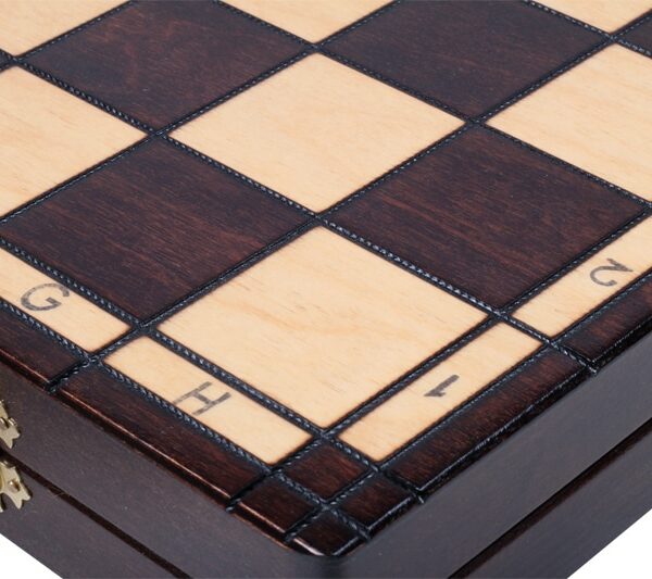 Jeu d’Échecs Pliant en Bois - Échiquier avec Rangement Intégré