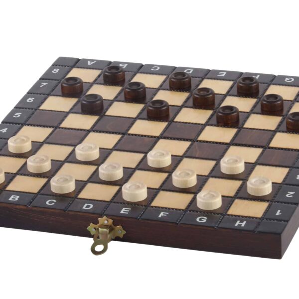 Jeu d'échecs en bois compact – Échecs, dames et backgammon en un seul set