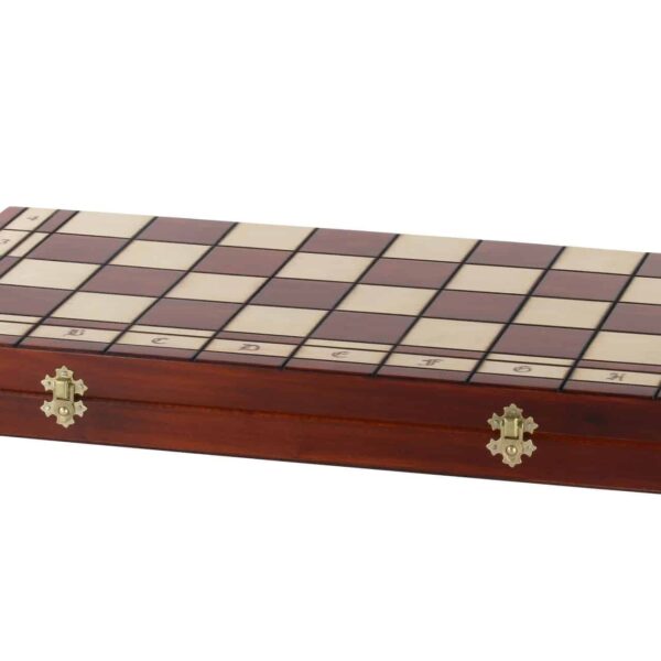 Grand Jeu d’Échecs en Bois Staunton - Échiquier Pliant 55 cm avec Rangement