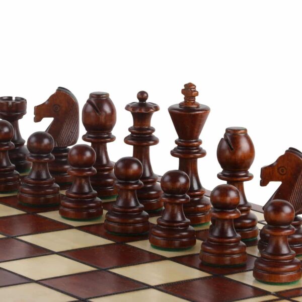 Grand Jeu d’Échecs en Bois Staunton - Échiquier Pliant 55 cm avec Rangement