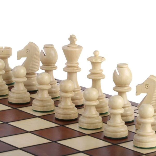 Grand Jeu d’Échecs en Bois Staunton - Échiquier Pliant 55 cm avec Rangement