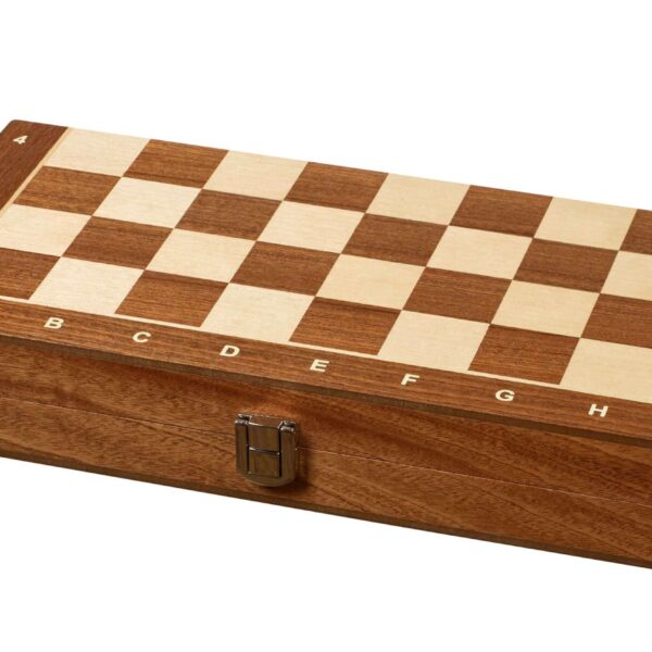 Jeu d'Échecs en Bois de Voyage - Échiquier Alphanumérique - Petit Prix