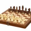 Jeu d'Échecs en Bois de Voyage - Échiquier Alphanumérique - Petit Prix