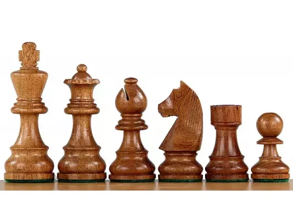 Jeu d'Échecs de Tournoi en Bois de Padouk - Pièces Staunton en Acacia et Buis