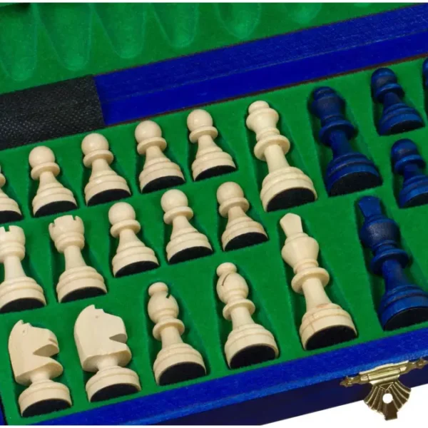 Échecs Magnétiques bleus (28x28 cm)