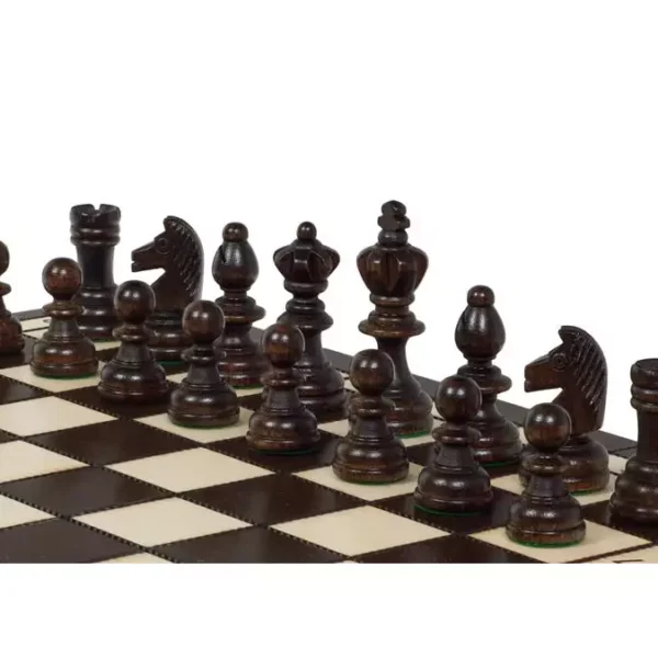 Ensemble d'Échecs Olympiques en Bois avec Plateau Pliable et Pièces Staunton