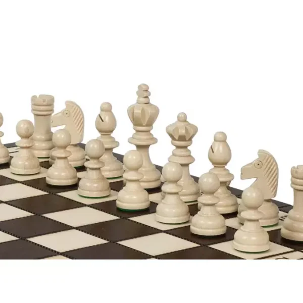 Ensemble d'Échecs Olympiques en Bois avec Plateau Pliable et Pièces Staunton