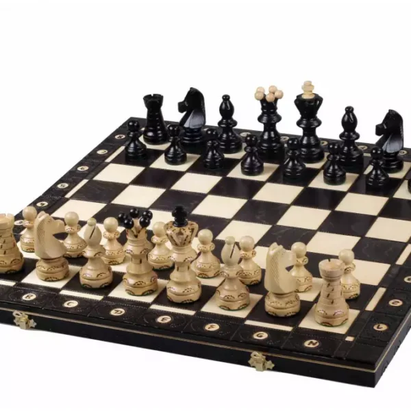 Jeu d’Échecs Ambassadeur en Bois – Élégance et Durabilité