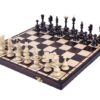 Jeu d’Échecs en Bois avec Pièces Style Montagnard – Échiquier Pliant 46 cm