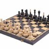 Jeu d'Échecs en Bois avec Pièces Minces - Échiquier Pliant