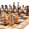 Jeu d'Échecs en Bois de Chêne, Sycomore et Cerisier – Échiquier Pliant