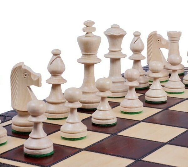 Jeu d'Échecs Staunton en Bois - Échiquier Pliant 49 cm avec Rangement