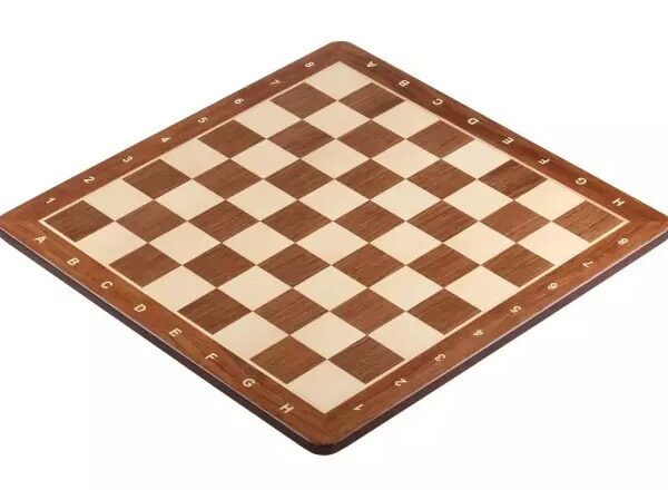 Jeu d'Échecs en Bois de Padouk – Échiquier Spacieux et Élégant