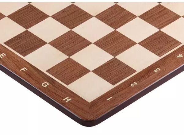 Jeu d'Échecs en Bois de Padouk – Échiquier Spacieux et Élégant