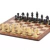 Jeu d'Échecs en Bois de Padouk – Échiquier Spacieux et Élégant