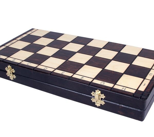 Jeu d'Échecs pour Enfants en Bois - Échiquier Pliant avec Pièces de 9 cm