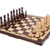 Grand Jeu d'Échecs en Bois avec Pièces de 14 cm - Échiquier Pliant