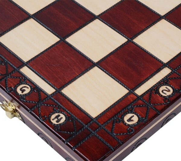 Jeu d'Échecs Staunton en Bois - Échiquier Pliant 49 cm avec Rangement