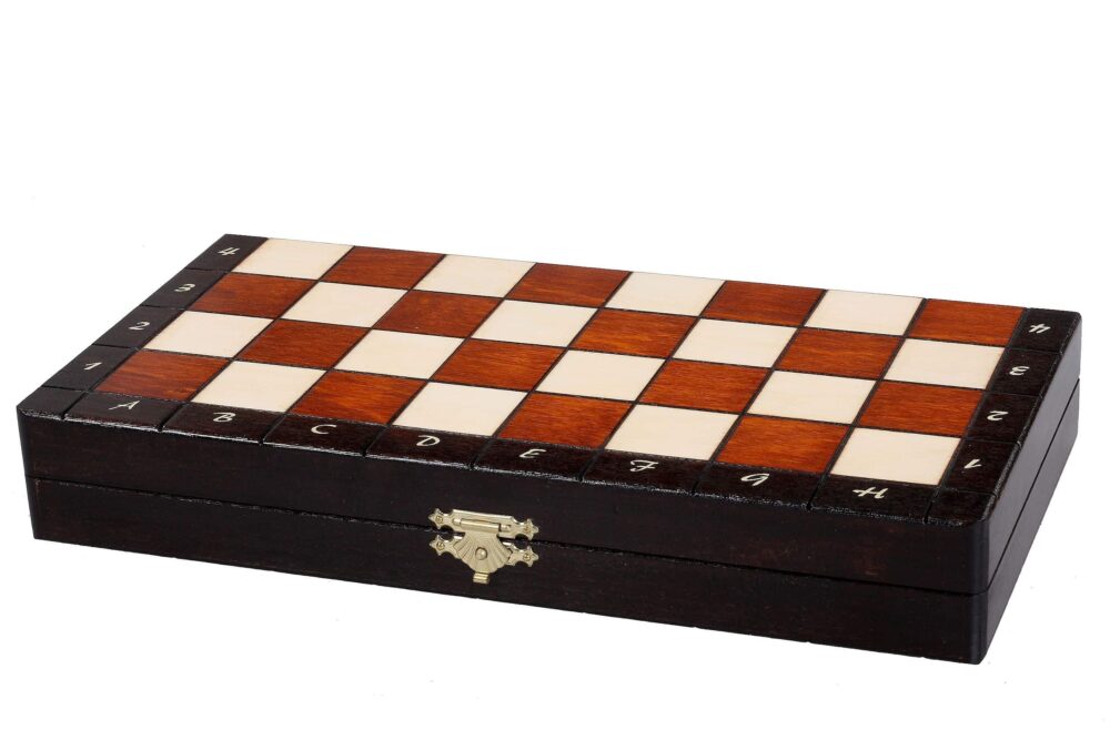 Jeu d’Échecs en Bois avec Échiquier Pliant et Pièces Magnétiques – Compact et Transportable