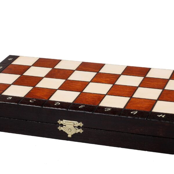 Jeu d’Échecs en Bois avec Échiquier Pliant et Pièces Magnétiques – Compact et Transportable