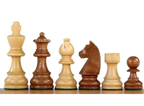 Jeu d'Échecs en Bois Érable et Acajou - Pièces Staunton en Buis et Acacia