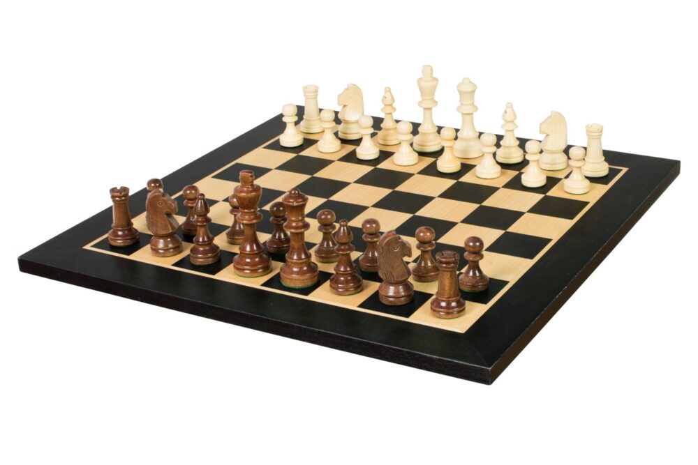 Jeu d'Echecs en Bois Classique - 40 x 40 cm