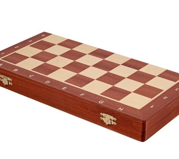 Ensemble de Jeu d'Échecs Staunton Taille 5 en Bois de Charme avec Échiquier en Acajou et Sycomore