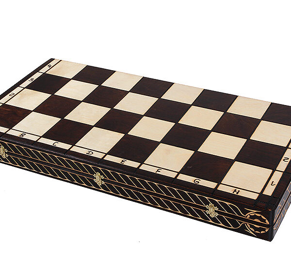 Grands Échecs Fabriqués en Bois de Tilleul - Ensemble Luxe Pliable avec Pièces de 85x85 cm