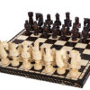 Grands Échecs Fabriqués en Bois de Tilleul - Ensemble Luxe Pliable avec Pièces de 85x85 cm