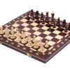 Ensemble d'Echecs en Bois avec Echiquier Pliable et Rangement Intégré - Simplicité et Praticité