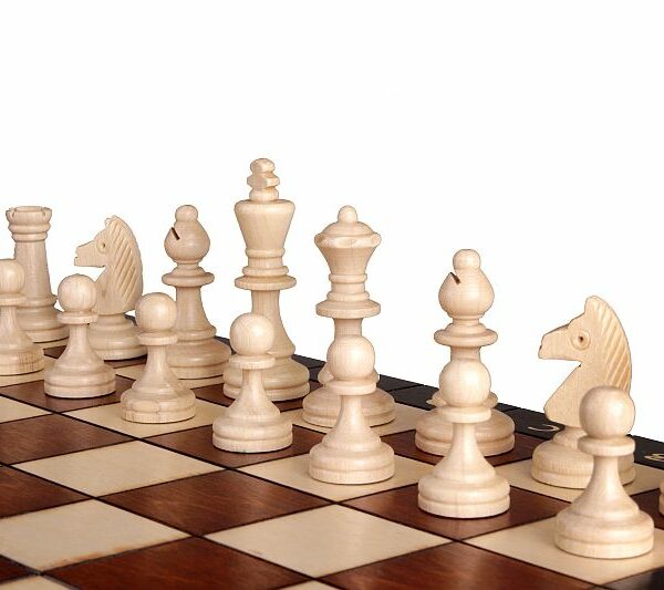 Grand Jeu d’Échecs Magnétique en Bois avec Boîte de 35 x 17,5 cm – Idéal pour Famille et Plein Air