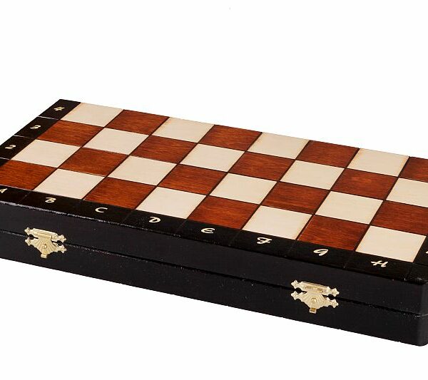 Grand Jeu d’Échecs Magnétique en Bois avec Boîte de 35 x 17,5 cm – Idéal pour Famille et Plein Air