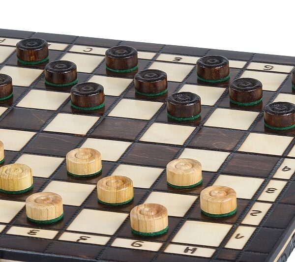 Jeu d'Échecs et Dames en Bois de Voyage - Coffret de Jeu Pliable