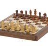 Jeu d’Echecs de Voyage en Bois Magnétique – Compact et Elégant