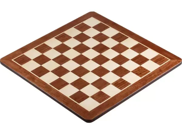 Ensemble de Jeu d'Échecs en Bois d'Acacia et de Buis avec Échiquier en Padouk