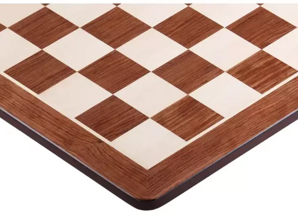 Ensemble de Jeu d'Échecs en Bois d'Acacia et de Buis avec Échiquier en Padouk